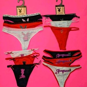 12 cute playboy thongs